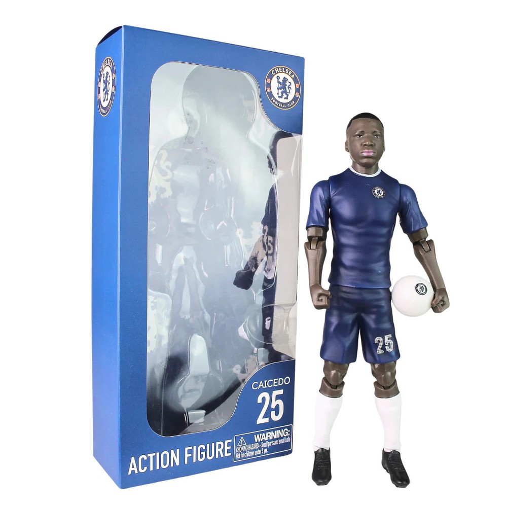 Banbo Toys SOCKERS Chelsea Moisés Caicedo 8″ Collectible Soccer Action Figure