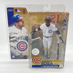 McFarlane’s MLB Chicago Cubs Action Figure Sammy Sosa Pinstripes Variant Sealed