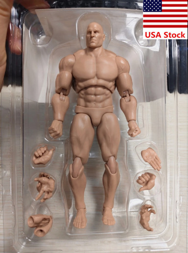 MUFF TOYS ADAM 1/12 Male Super Strong Muscle Flexible Joint Body 6″Action Figure