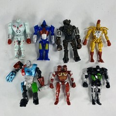 Lot of 7 REAL STEEL 5” Action Figures Robots Atom Zeus Midas Noisy Boy