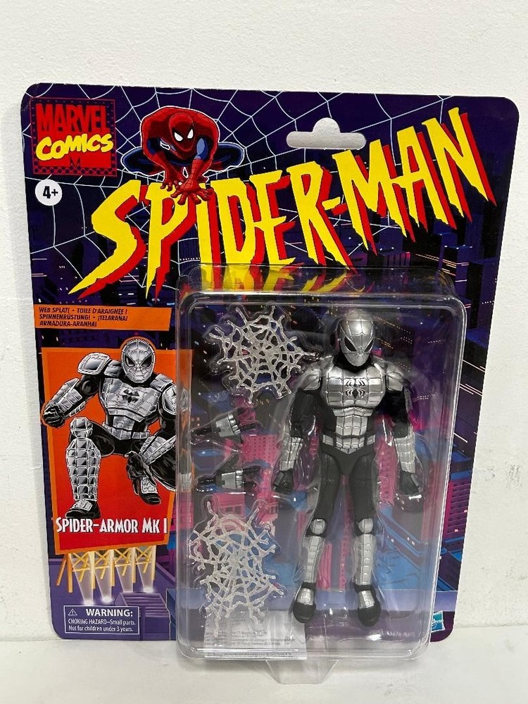 2022 Hasbro Marvel Legends Spider-Man Retro Series Spider-Armor MK 1 6″ Figure