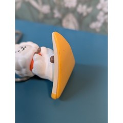 BT21 RJ Alpaca Cheese Slice Keychain Line Friends K-Pop Bag Charm White Yellow