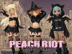 Peach Riot Witchy Punk Figures Vinyl Toy Gigi Poppy Frankie Witch Style