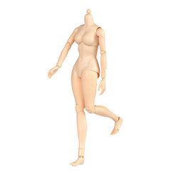 USA 1:6 Female Pale Body Model Middle Breast for 12″ Action Figure Head Toy