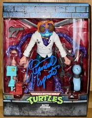 Super7 TMNT Ultimates Baxter Stockman Action Figure Signed Giancarlo Esposito