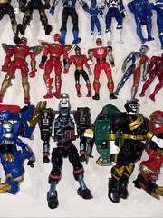 Huge Enormous Lot Bandai Power Rangers Action Figures 1990’s 2000’s Movie Loose