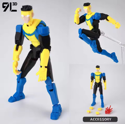 14cm Fully Articulated Action Figure 3D Printed Poseable Collectible Model Toy