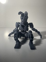 Unpainted fully articulated Springtrap Fnaf figure