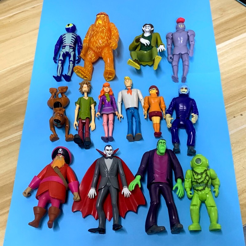5” Scooby Doo Crew Mates Fred Shaggy Wolfman Dracula Knight Villains Figures