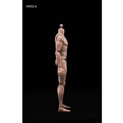 MX02-A 1/6 Scale Caucasian Male Action Figure Neck Body Model 12inch Suntan Skin