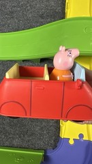 Peppa Pig All Around Town Adjustable Track Playset Talking Car And Accessories
