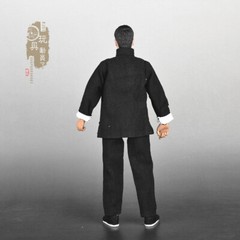 1:6 Chinese Style Kung Fu Suit Black Shirt & Pants Model Fit 12” Male Figure
