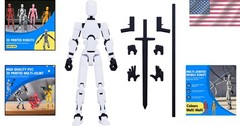 Customizable 3D Printed Titan 13 Action Figure – Fully Articulated Robot Toy