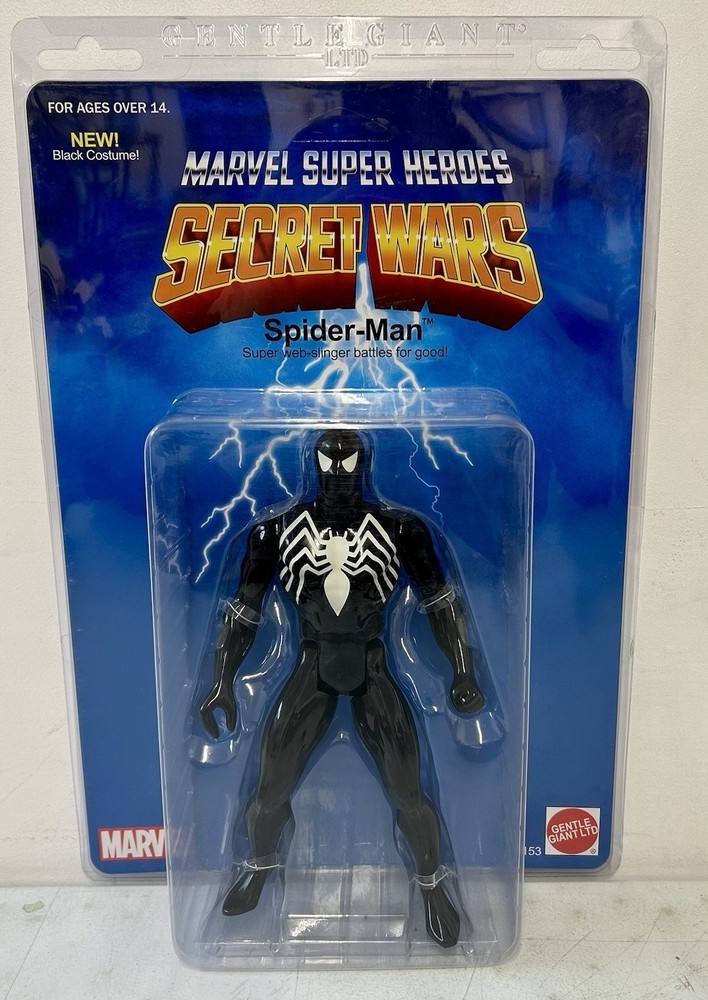 Marvel Spider-Man Secret Wars Jumbo 12″ Figure Gentle Giant Black Suit New MOC