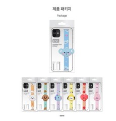 [US seller] BT21 Baby Character Figure Finger Phone Strap BTS Smartphone Holder