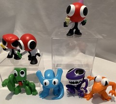Lot Of 7 Rainbow Friends Phatmojo Purple Blue Green Orange Red Scientist