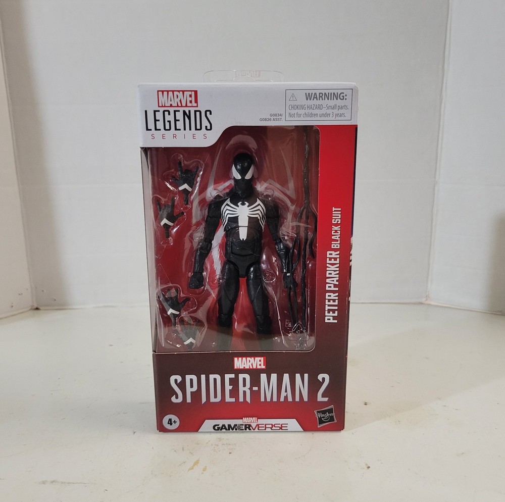 Marvel Legends Spider-Man 2 Black Suit Symbiote Peter Parker Gamerverse Figure