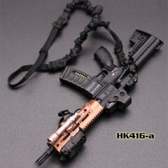 1:6 Scale HK416 M4 Assault Rifle Weapon Gun 12” Action Figure Soldier Plastic