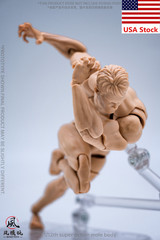 Wind Toys 1/12 Pale Flexible Doll Male Strong 6”Action Figure Joint Body w/Head