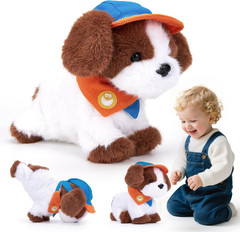 Interactive Plush Robot Dog Toy Voice Control Singing Dancing Kids Gift for Boys