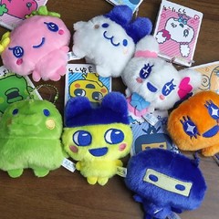 Hot Tamagotchi Anime Mametchi Plush Doll Keychain Kawaii Mimitchi Bag Pendant