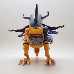 DIGIMON (Vintage 1999) METALGREYMON Greymon 6″ Digivolving [100% COMPLETE]