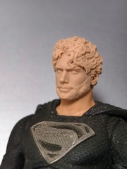 1/4 1/6 1/12 1/18 Male Head Sculpt Curly Hair Model For Action Figure Body Doll