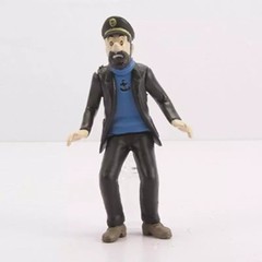 Original The Adventures of Tintin Action Figures 6 PCS Set Toy Cake Toppers NEW