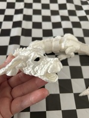 New 15″ FALKOR Articulated 3D Printed Figure NEVERENDING STORY White DRAGON