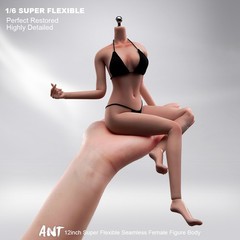 ANT T302 1/6 Female Makeup Seamless Body Copper Suntan Large Bust For 12″ Figure