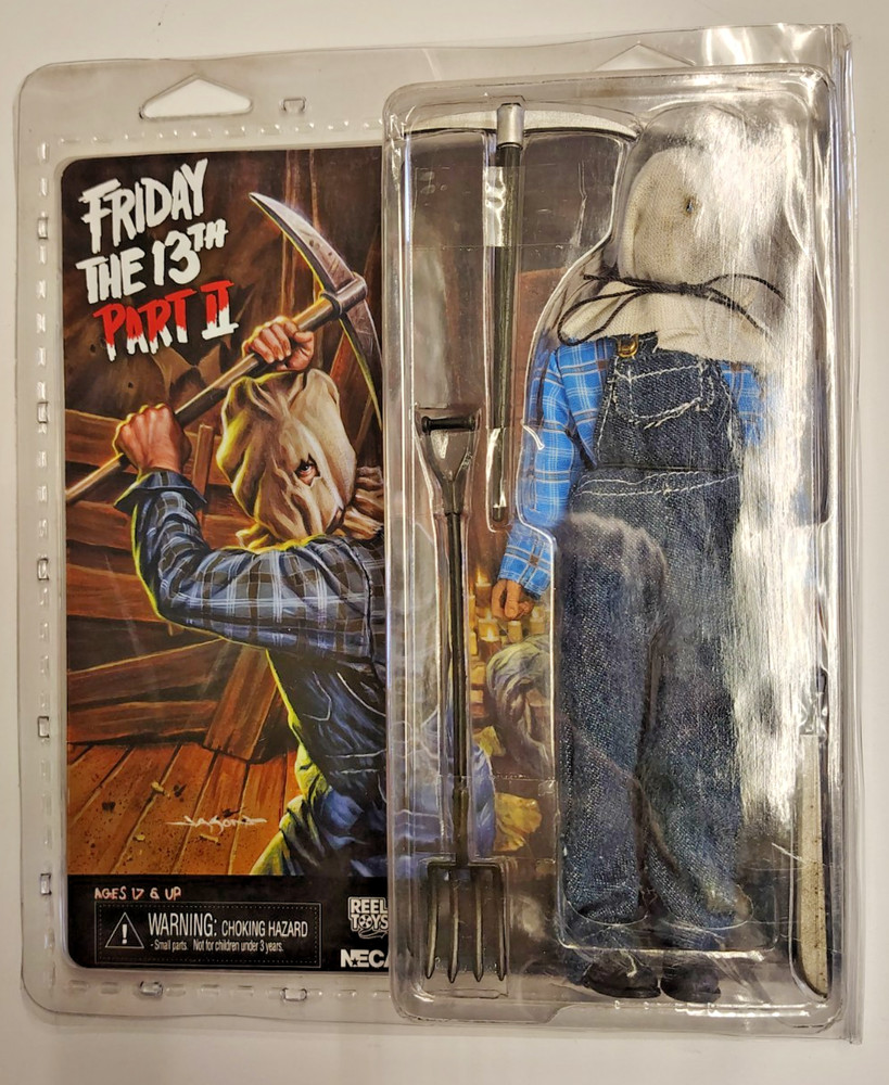 NECA Friday The 13Th Part II 8″ JASON VOORHEES (Sack Head) Reel Toys Sealed New.