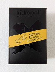 Kidrobot Special Edition 10th Anniversary DUNNY 3″ 10 Years 4 Months BLACK NEW