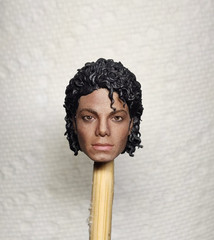 Painted Michael Jackson Custom Head Sculpt 1/12 1/10