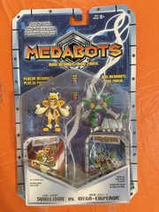 Medabots Sumilidon vs Mega-Emperor Action Figure Set w/ Game Card, Die Boxed