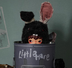NWT Pop Mart Hirono Little Hare Plush Doll Pendant