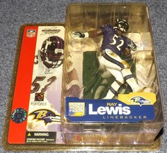 McFarlane NFL 2002 Series 5 Ray Lewis Ravens Chase Purple Jersey Variant