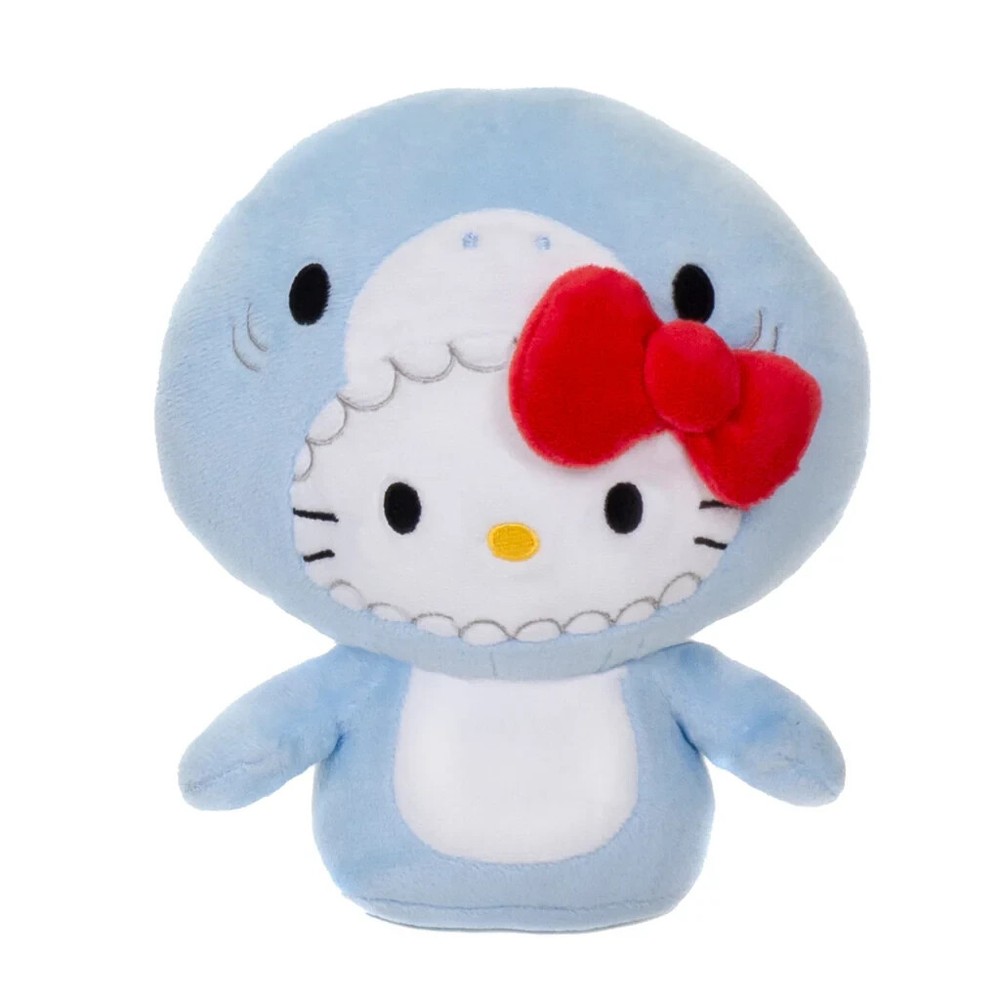 Hello Kitty Plush Toy Blue SHARK 6 inch Tall Super Cute Gift Sanrio NWT
