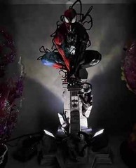 Symbiotic Spider-Man Venom Figure LED 15in Statue PVC Marvel Model Collectables