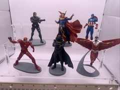 Marvel Disney Store Avengers Action Figures Lot Of 6 PVC 4″ Cake Toppers
