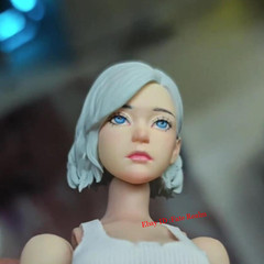 1/12 Modern Girl Female Head Carving For 6″ Romankey CFTOYS Figure Body