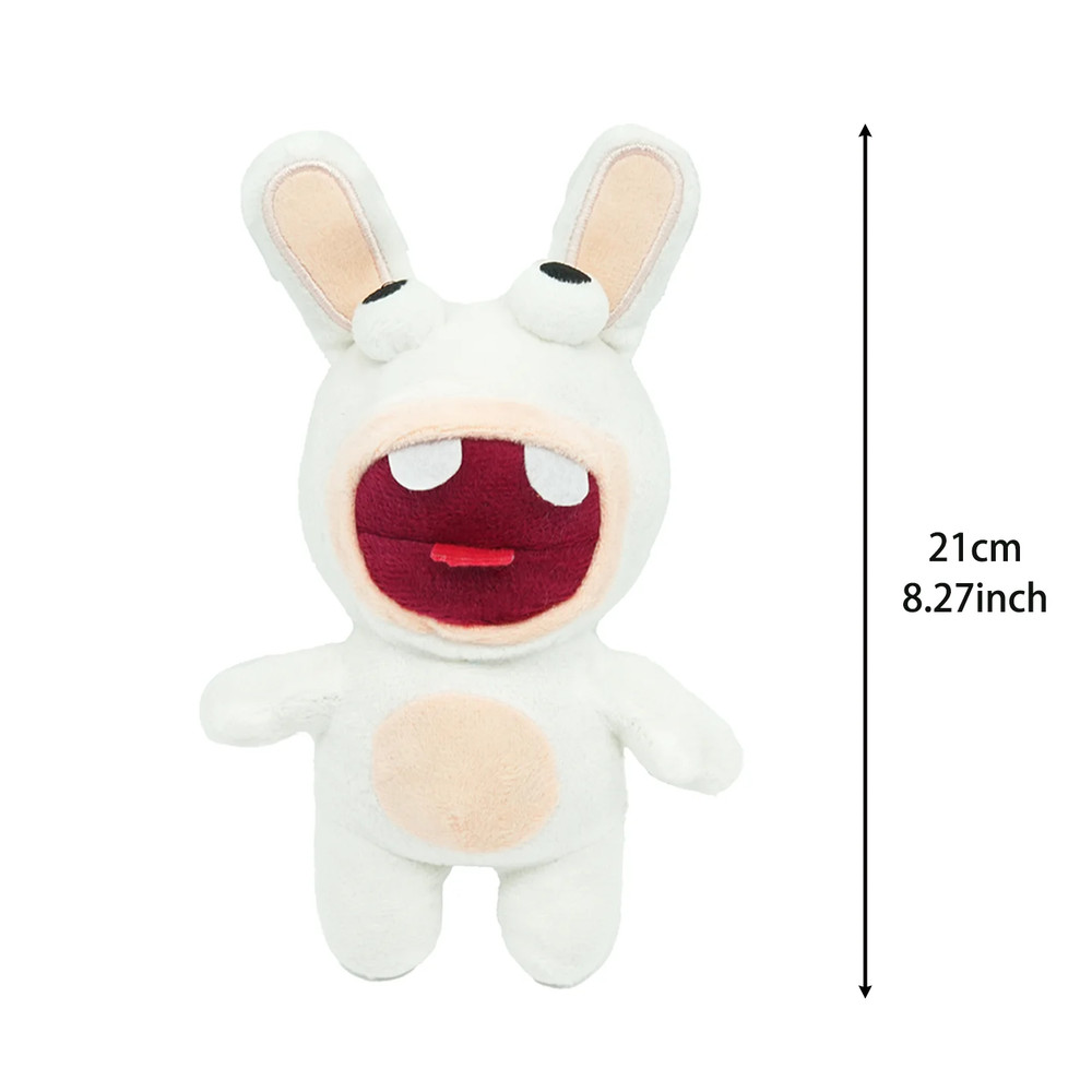 21cm/8in Crazy Rabbit Plush Toy Cute Stuffed Animal Doll Birthday Gift