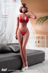 ANT T302 1/6 Female Makeup Seamless Body Copper Suntan Large Bust For 12″ Figure