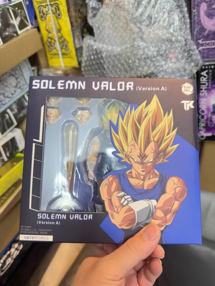 Black Hole Toys & TK Dragon Ball Z SHF Super Saiyan SSJ Majin Vegeta. in sock