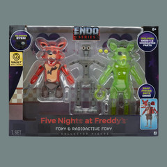 FNAF Five Nights At Freddys Jazwares Endo Series Foxy & Radioactive Foxy Figures