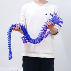 47.5inch 3D Printed dragon Model,Articulated Animals figure,Toys Home Decor