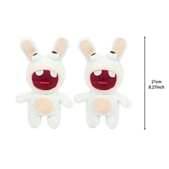 21cm/8in Crazy Rabbit Plush Toy Cute Stuffed Animal Doll Birthday Gift