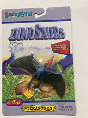 Vintage Dinosaur figures Stegosaurus bend-Ems Bendable Poseable Justoys 1993