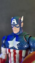 Custom 3D-printed Mafex Marco Checchetto Styled Captain America Heads