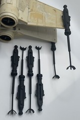 Vintage Star Wars Kenner X Wing Cannons Gun REPRO Replacement Part 1978 4x Set