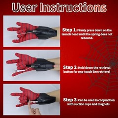 Spiderman Web Shooters Spider Man Wrist Launcher Upgraded Version Peter Parker